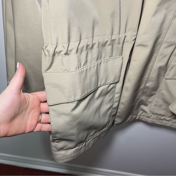 Liz claiborne Men's tan tech spring fisherman casual trench jacket in size L - Picture 4 of 9